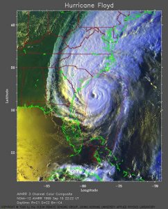AVHRR Image of Hurricane Floyd